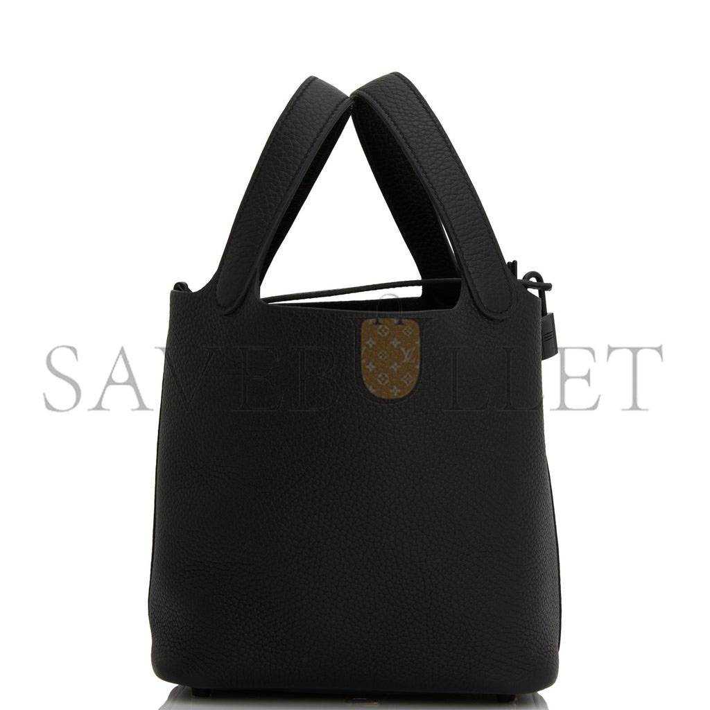 HERMES MONOCHROME PICOTIN 18 BLACK CLEMENCE BLACK HARDWARE (18*12*19cm) HERMES MONOCHROME PICOTIN 18 BLACK CLEMENCE BLACK HARDWARE (18*12*19cm)