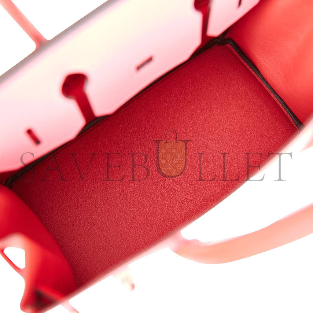 HERMES SPECIAL ORDER (HSS) BIRKIN 30 ROSE AZALEE AND ROUGE DE COEUR EPSOM PERMABRASS HARDWARE( 30cm*22*16cm) HERMES SPECIAL ORDER (HSS) BIRKIN 30 ROSE AZALEE AND ROUGE DE COEUR EPSOM PERMABRASS HARDWARE( 30cm*22*16cm)