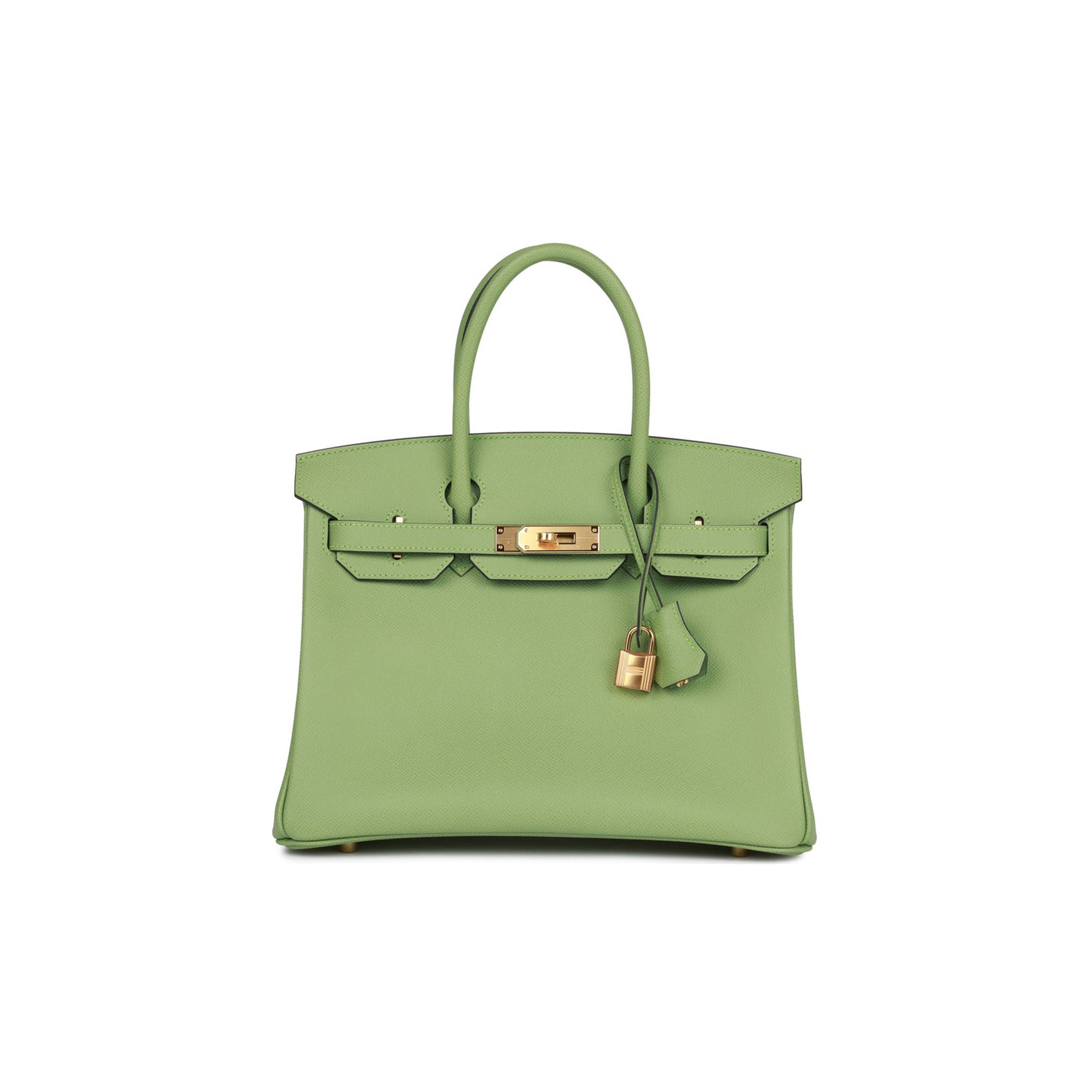 HERMES BIRKIN 30 VERT CRIQUET EPSOM GOLD HARDWARE (30cm) HERMES BIRKIN 30 VERT CRIQUET EPSOM GOLD HARDWARE (30cm)