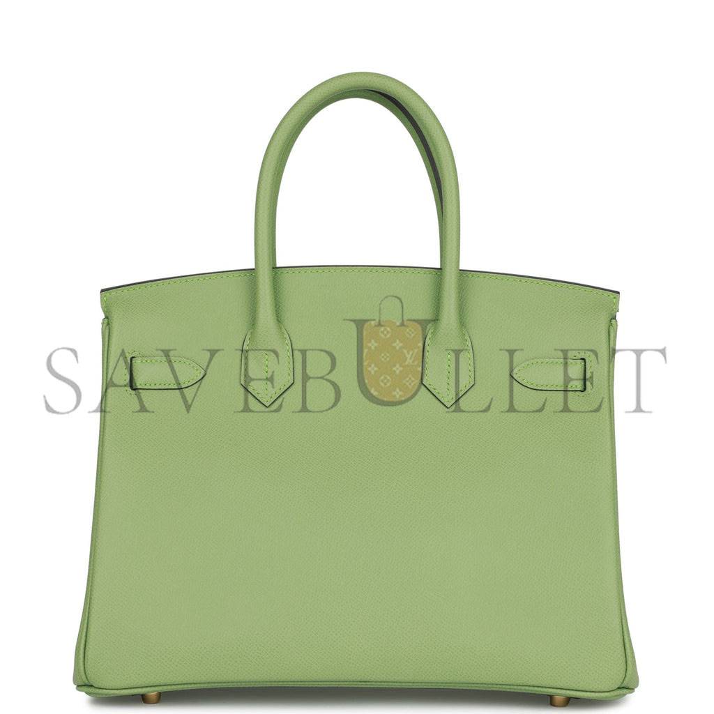 HERMES BIRKIN 30 VERT CRIQUET EPSOM GOLD HARDWARE (30cm) HERMES BIRKIN 30 VERT CRIQUET EPSOM GOLD HARDWARE (30cm)