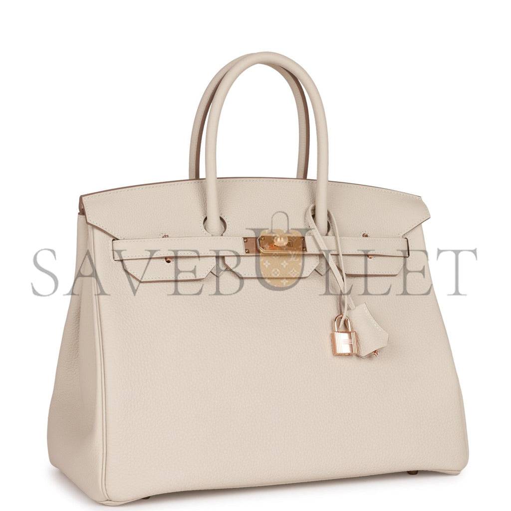 HERMES BIRKIN 35 CRAIE TOGO ROSE GOLD HARDWARE 39892639252574 (35cm) HERMES BIRKIN 35 CRAIE TOGO ROSE GOLD HARDWARE 39892639252574 (35cm)