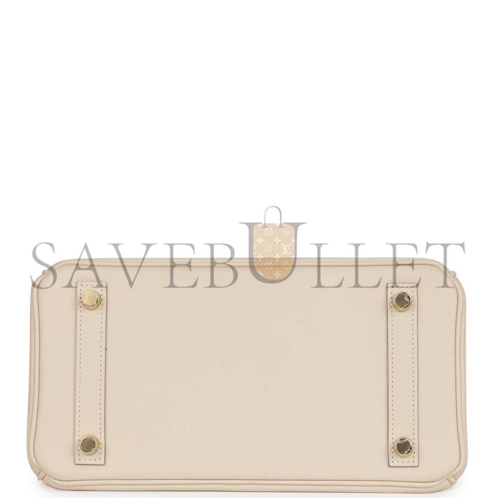 HERMES BIRKIN 25 CRAIE SWIFT GOLD HARDWARE HANDMADE (25cm) HERMES BIRKIN 25 CRAIE SWIFT GOLD HARDWARE HANDMADE (25cm)