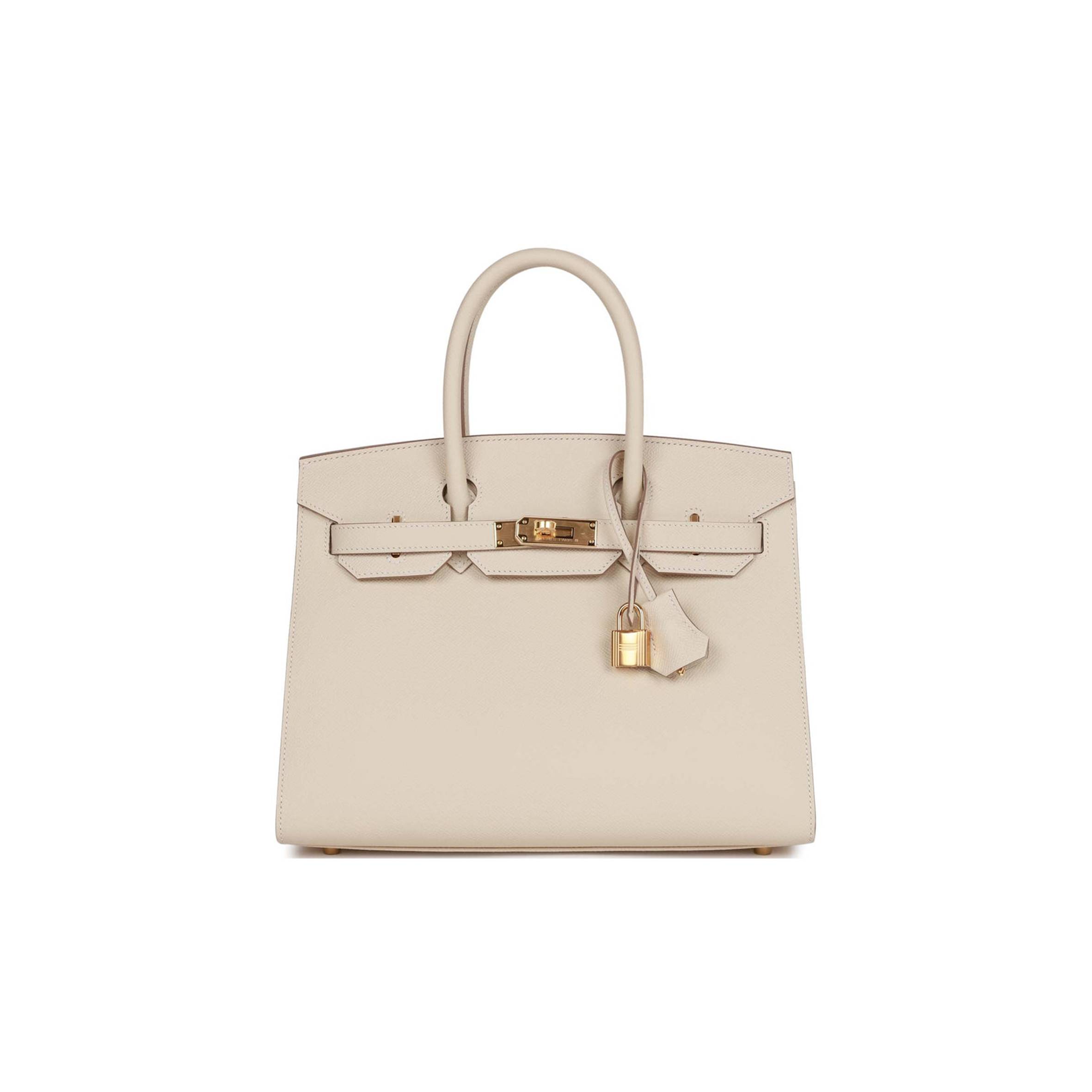 HERMES BIRKIN SELLIER 30 CRAIE EPSOM GOLD HARDWARE 39873599111262 (30cm) HERMES BIRKIN SELLIER 30 CRAIE EPSOM GOLD HARDWARE 39873599111262 (30cm)