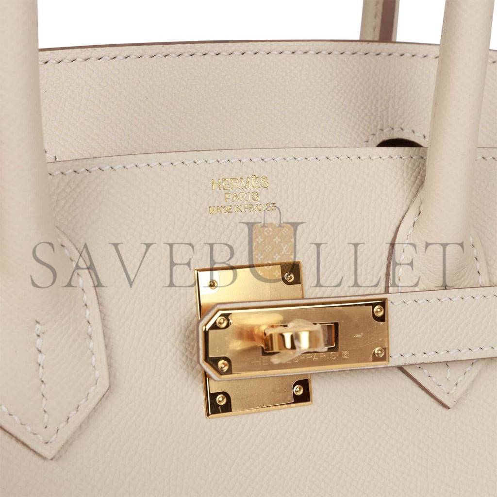 HERMES BIRKIN SELLIER 30 CRAIE EPSOM GOLD HARDWARE 39873599111262 (30cm) HERMES BIRKIN SELLIER 30 CRAIE EPSOM GOLD HARDWARE 39873599111262 (30cm)