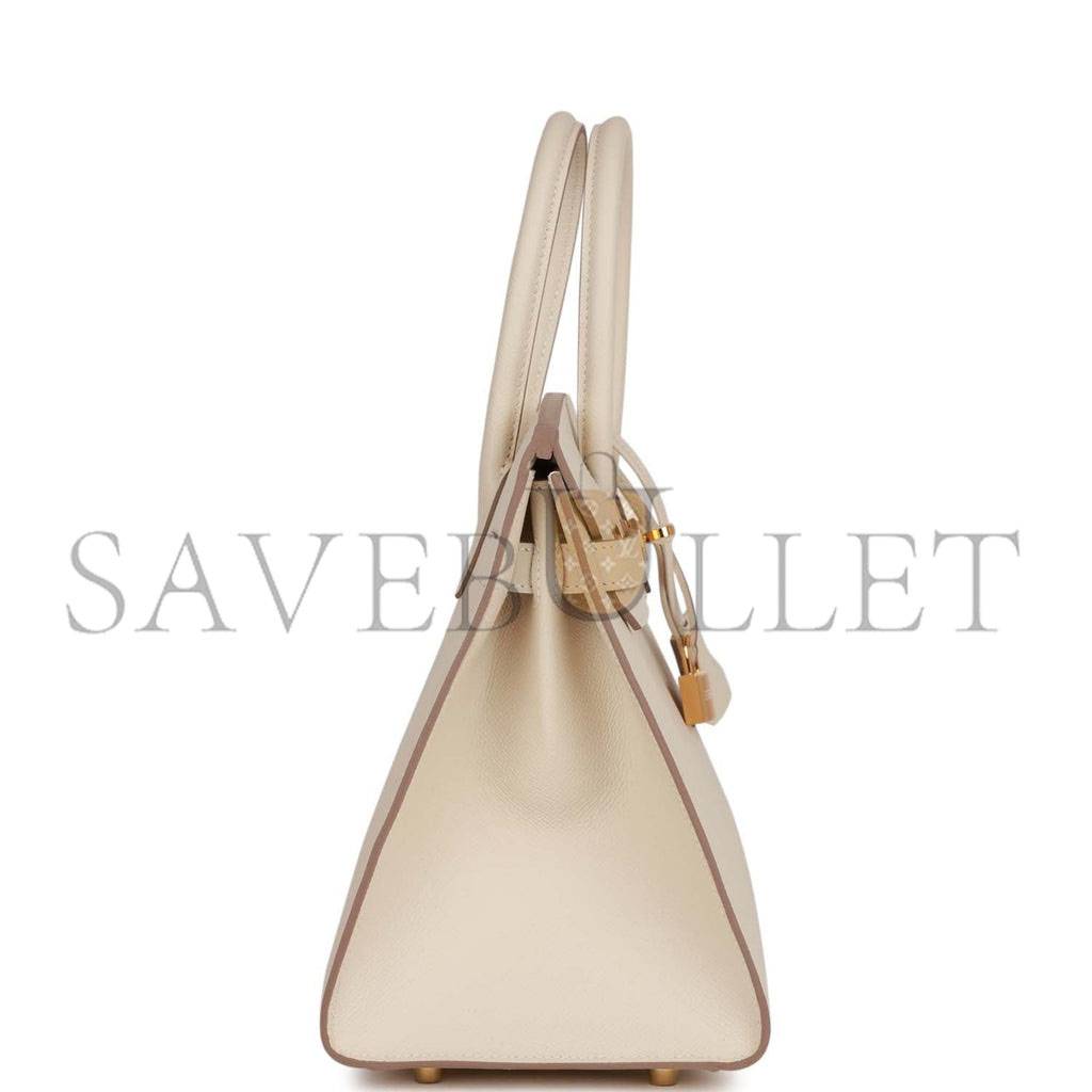 HERMES BIRKIN SELLIER 30 CRAIE EPSOM GOLD HARDWARE 39873599111262 (30cm) HERMES BIRKIN SELLIER 30 CRAIE EPSOM GOLD HARDWARE 39873599111262 (30cm)