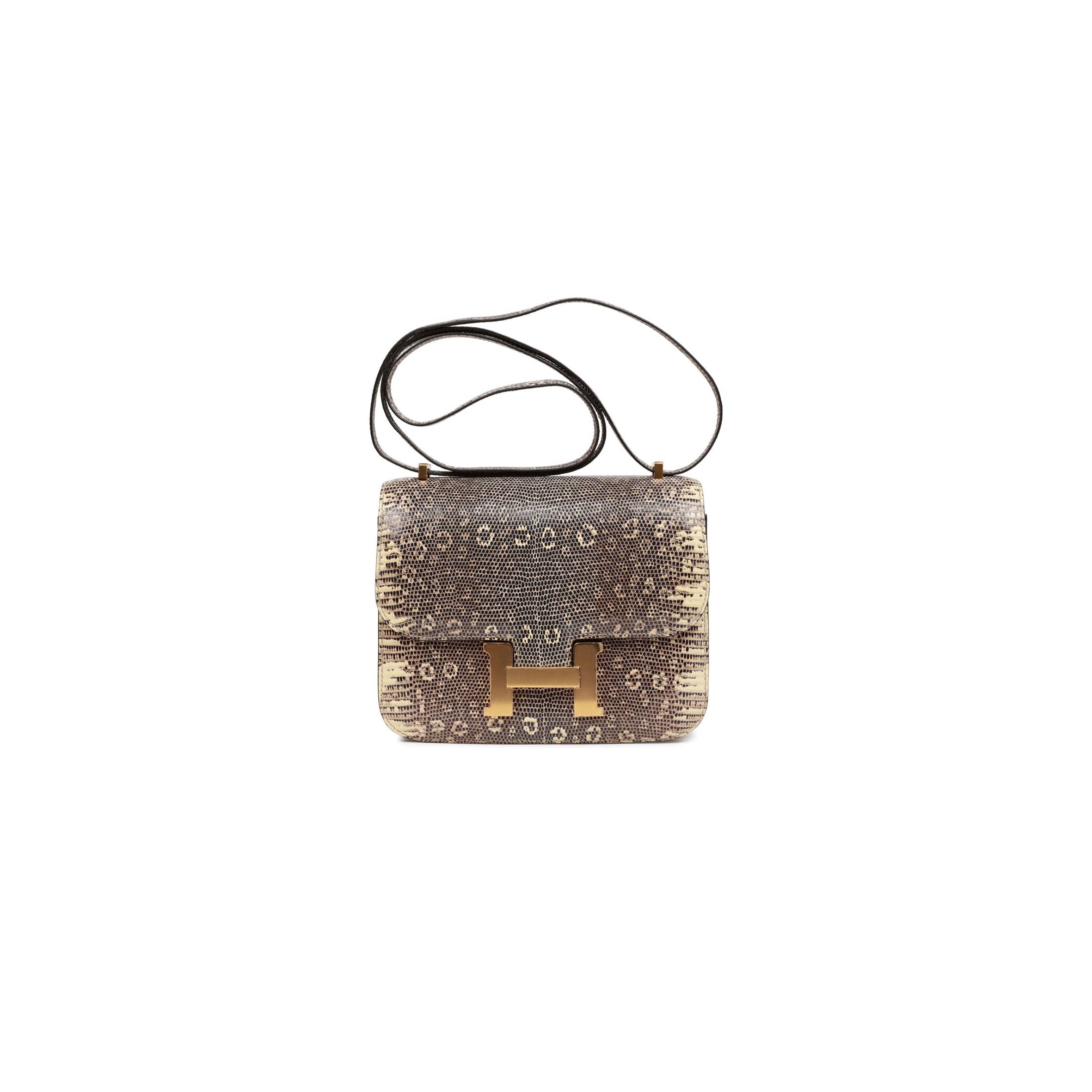 HERMES MINI CONSTANCE 18 OMBRE LIZARD VARANUS GOLD HARDWARE (18*16*5cm) HERMES MINI CONSTANCE 18 OMBRE LIZARD VARANUS GOLD HARDWARE (18*16*5cm)