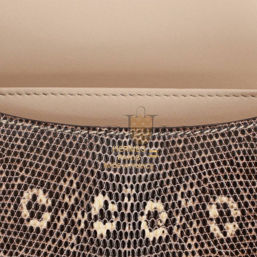 HERMES MINI CONSTANCE 18 OMBRE LIZARD VARANUS GOLD HARDWARE (18*16*5cm) HERMES MINI CONSTANCE 18 OMBRE LIZARD VARANUS GOLD HARDWARE (18*16*5cm)