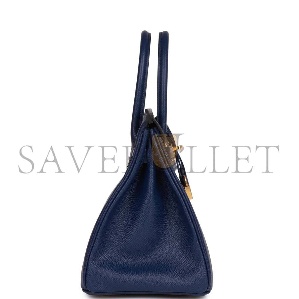 HERMES BIRKIN 30 BLEU SAPHIR EPSOM GOLD HARDWARE (30cm) HERMES BIRKIN 30 BLEU SAPHIR EPSOM GOLD HARDWARE (30cm)