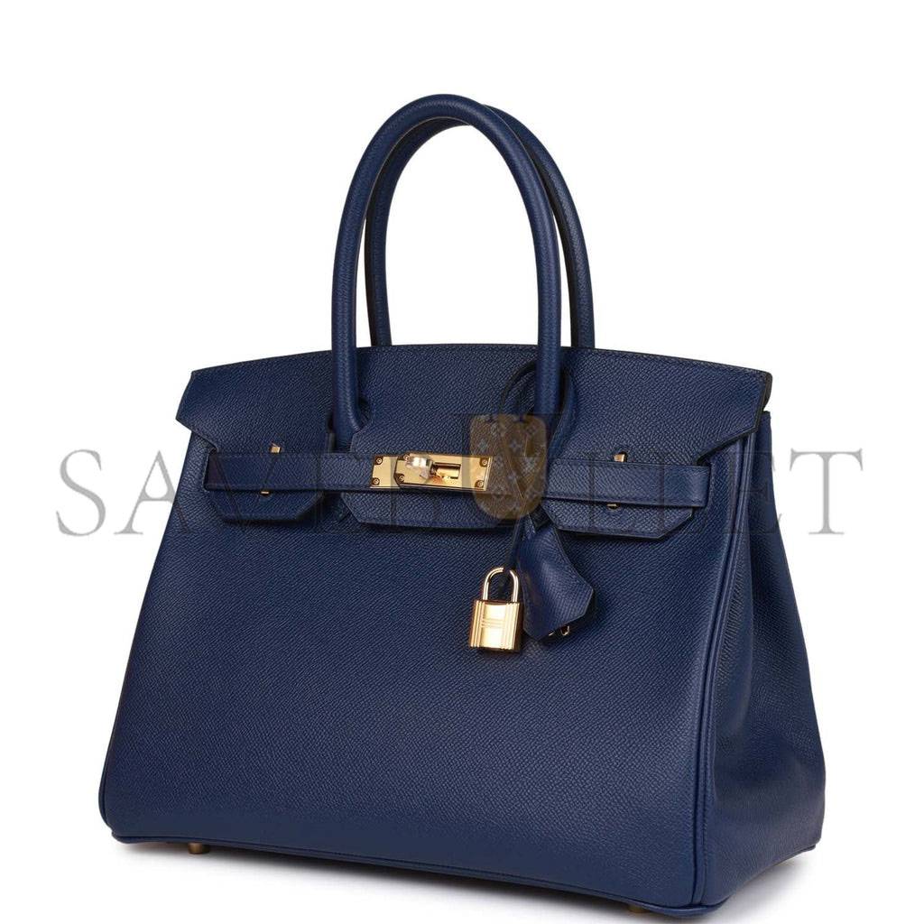 HERMES BIRKIN 30 BLEU SAPHIR EPSOM GOLD HARDWARE (30cm) HERMES BIRKIN 30 BLEU SAPHIR EPSOM GOLD HARDWARE (30cm)