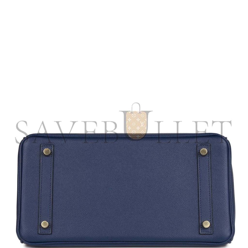 HERMES BIRKIN 30 BLEU SAPHIR EPSOM GOLD HARDWARE (30cm) HERMES BIRKIN 30 BLEU SAPHIR EPSOM GOLD HARDWARE (30cm)