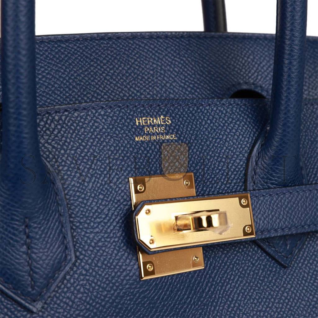 HERMES BIRKIN 30 BLEU SAPHIR EPSOM GOLD HARDWARE (30cm) HERMES BIRKIN 30 BLEU SAPHIR EPSOM GOLD HARDWARE (30cm)