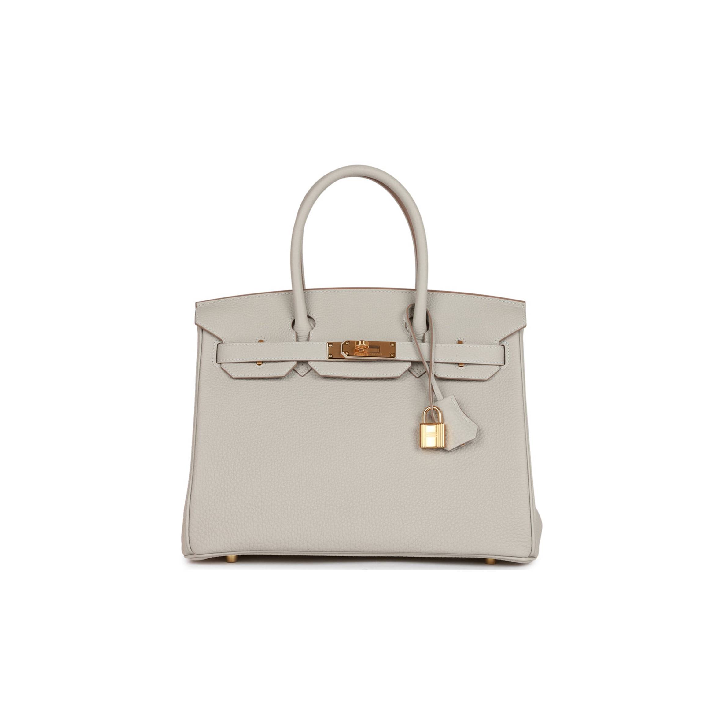 HERMES BIRKIN 30 GRIS PERLE TOGO GOLD HARDWARE (30cm) HERMES BIRKIN 30 GRIS PERLE TOGO GOLD HARDWARE (30cm)