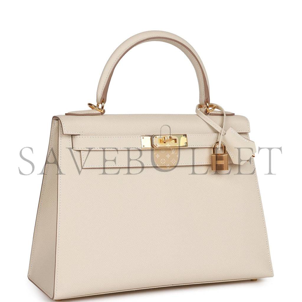 HERMES CRAIE EPSOM SELLIER KELLY 28CM GOLD HARDWARE (28*21*12cm) HERMES CRAIE EPSOM SELLIER KELLY 28CM GOLD HARDWARE (28*21*12cm)