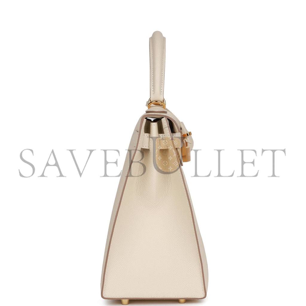 HERMES CRAIE EPSOM SELLIER KELLY 28CM GOLD HARDWARE (28*21*12cm) HERMES CRAIE EPSOM SELLIER KELLY 28CM GOLD HARDWARE (28*21*12cm)