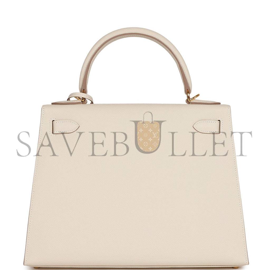HERMES CRAIE EPSOM SELLIER KELLY 28CM GOLD HARDWARE (28*21*12cm) HERMES CRAIE EPSOM SELLIER KELLY 28CM GOLD HARDWARE (28*21*12cm)