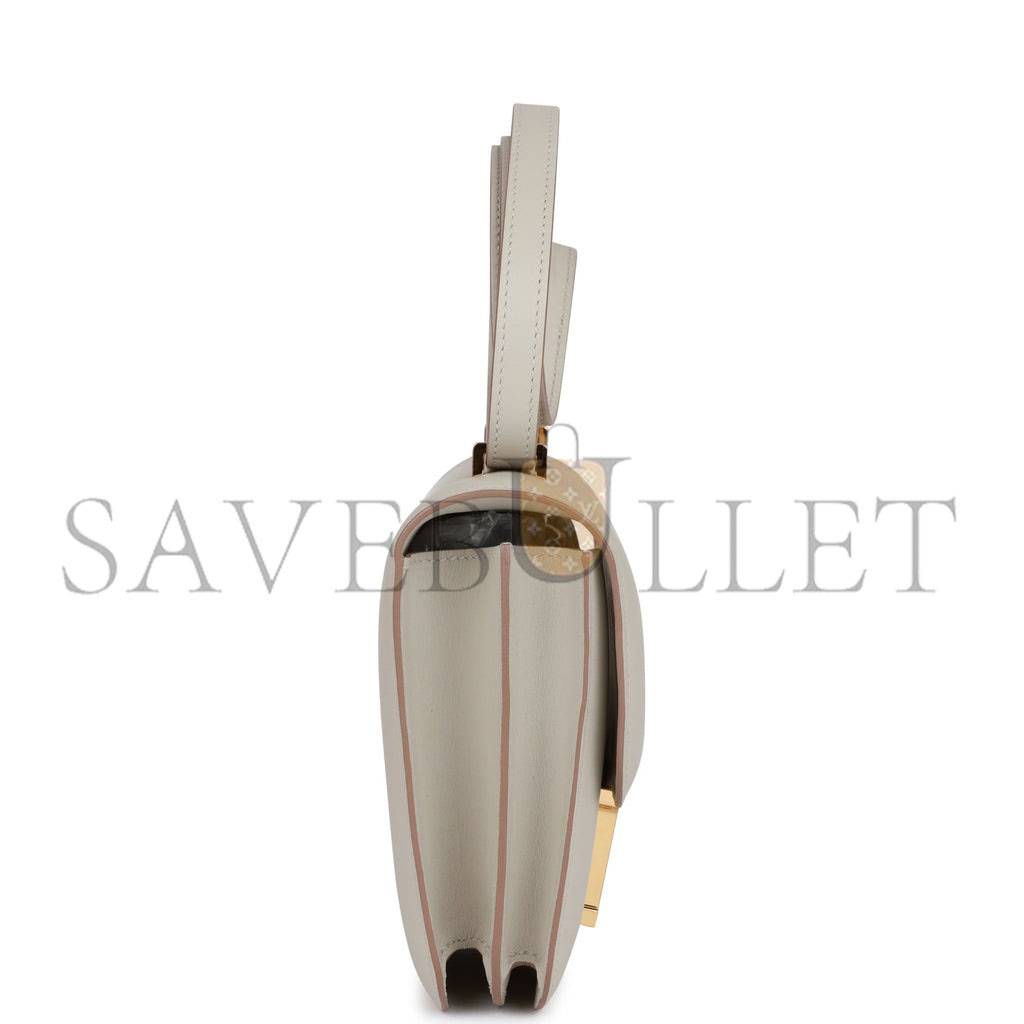 HERMES CONSTANCE 18 GRIS PERLE SWIFT GOLD HARDWARE (18cm) HERMES CONSTANCE 18 GRIS PERLE SWIFT GOLD HARDWARE (18cm)