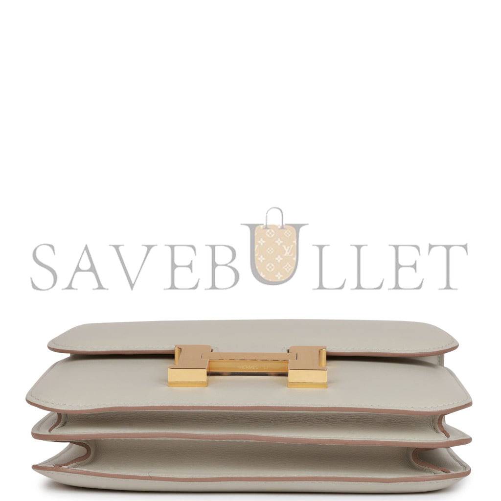 HERMES CONSTANCE 18 GRIS PERLE SWIFT GOLD HARDWARE (18cm) HERMES CONSTANCE 18 GRIS PERLE SWIFT GOLD HARDWARE (18cm)