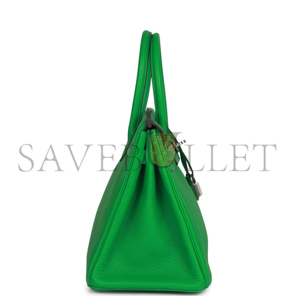 HERMES BIRKIN 30 BAMBOU CLEMENCE PALLADIUM HARDWARE (30cm) HERMES BIRKIN 30 BAMBOU CLEMENCE PALLADIUM HARDWARE (30cm)