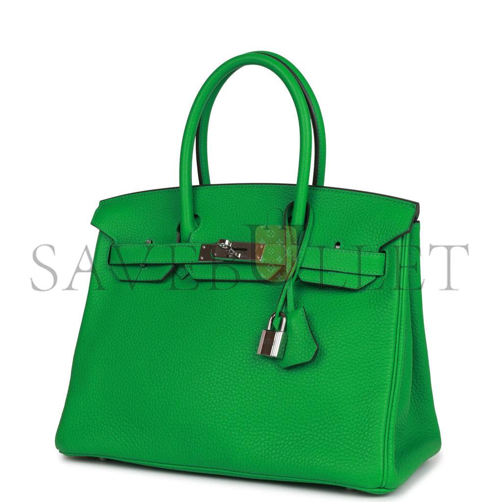 HERMES BIRKIN 30 BAMBOU CLEMENCE PALLADIUM HARDWARE (30cm) HERMES BIRKIN 30 BAMBOU CLEMENCE PALLADIUM HARDWARE (30cm)