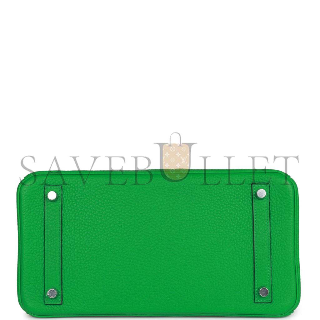 HERMES BIRKIN 30 BAMBOU CLEMENCE PALLADIUM HARDWARE (30cm) HERMES BIRKIN 30 BAMBOU CLEMENCE PALLADIUM HARDWARE (30cm)