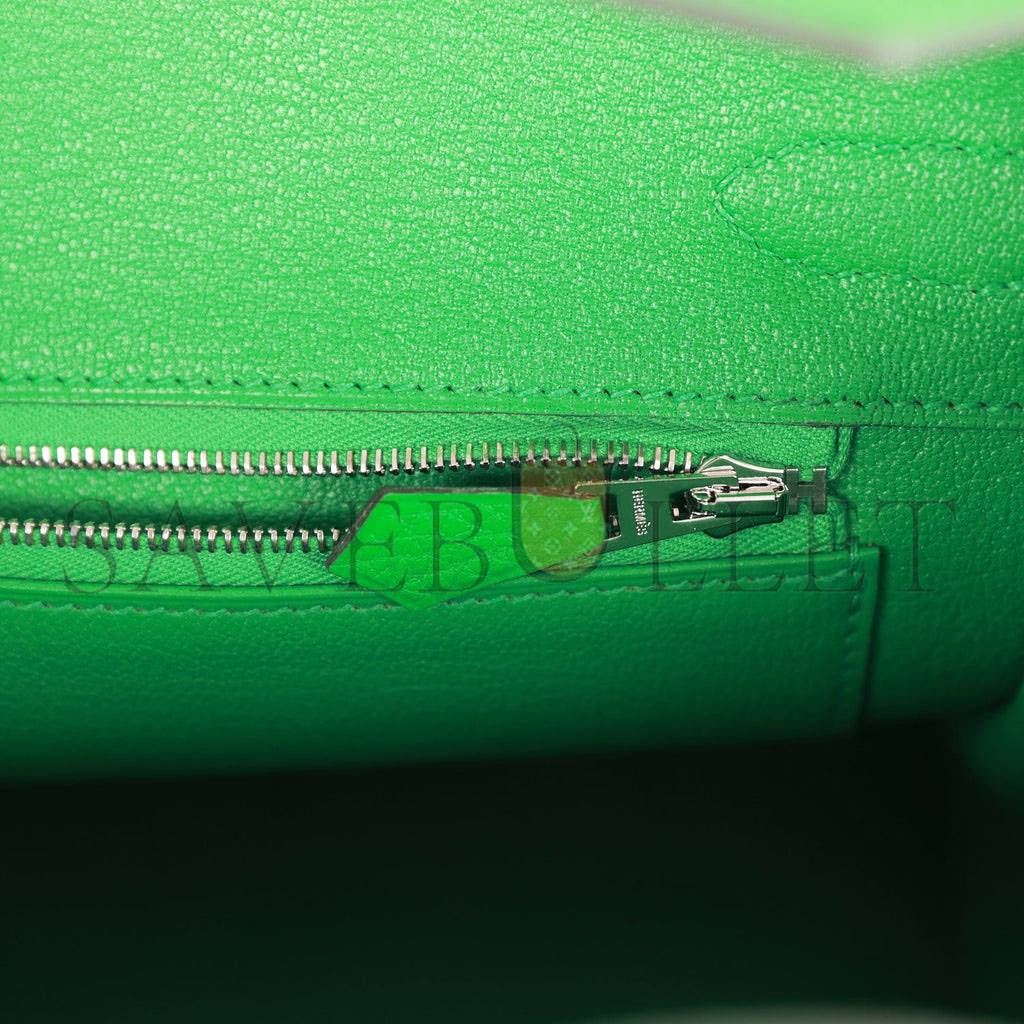HERMES BIRKIN 30 BAMBOU CLEMENCE PALLADIUM HARDWARE (30cm) HERMES BIRKIN 30 BAMBOU CLEMENCE PALLADIUM HARDWARE (30cm)
