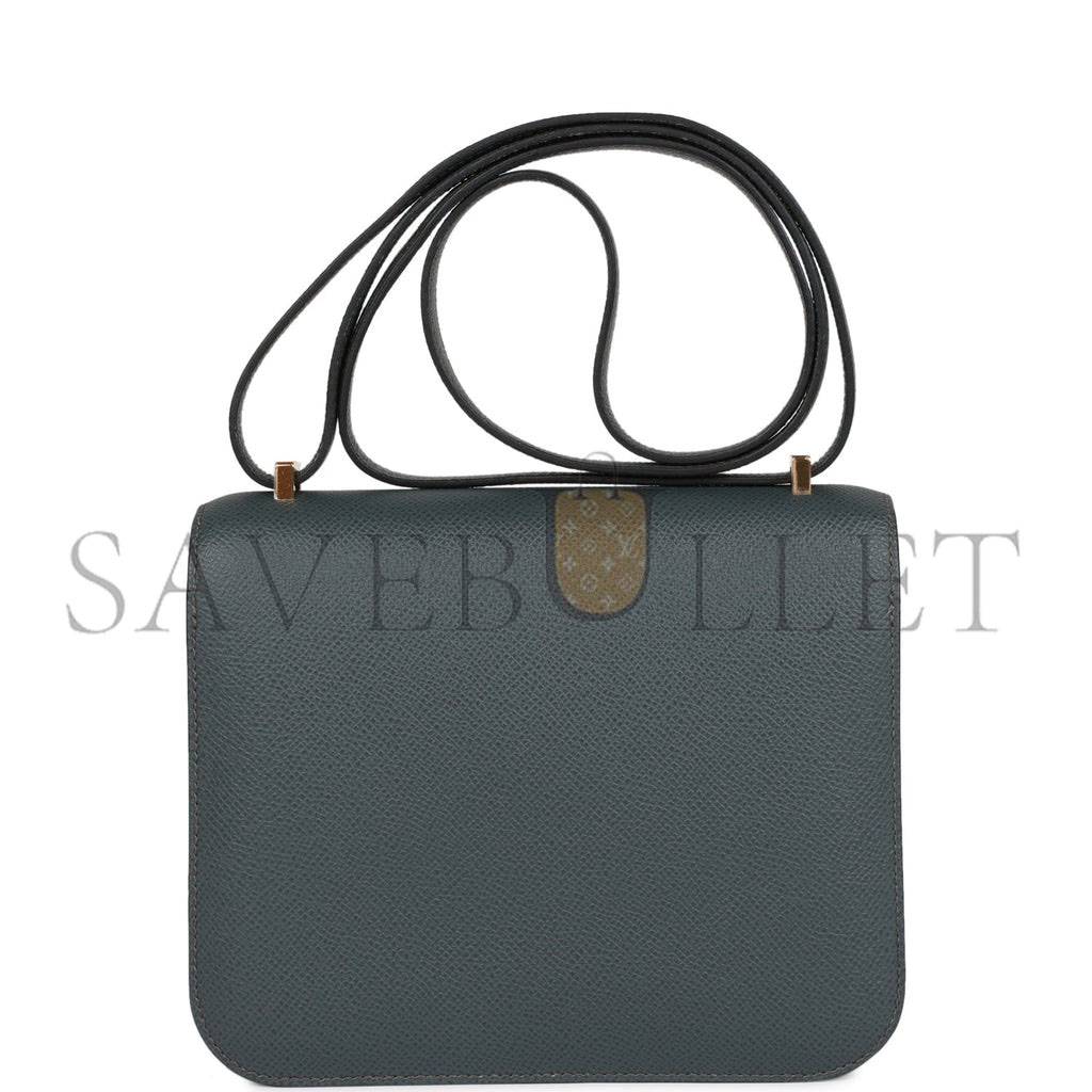 HERMES PRE-LOVED HERMES CONSTANCE 18 BLEU ORAGE EPSOM GOLD HARDWARE (18*16*5cm) HERMES PRE-LOVED HERMES CONSTANCE 18 BLEU ORAGE EPSOM GOLD HARDWARE (18*16*5cm)