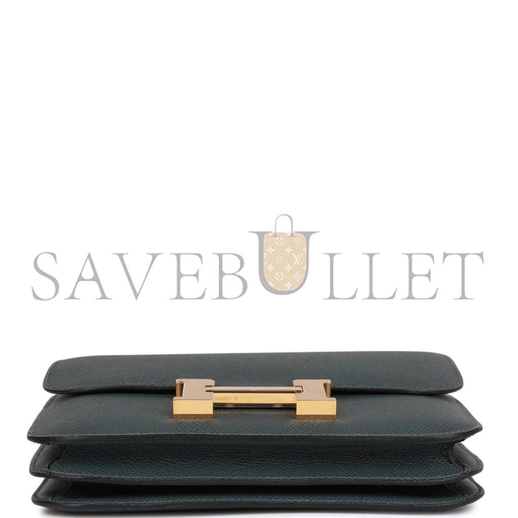 HERMES PRE-LOVED HERMES CONSTANCE 18 BLEU ORAGE EPSOM GOLD HARDWARE (18*16*5cm) HERMES PRE-LOVED HERMES CONSTANCE 18 BLEU ORAGE EPSOM GOLD HARDWARE (18*16*5cm)