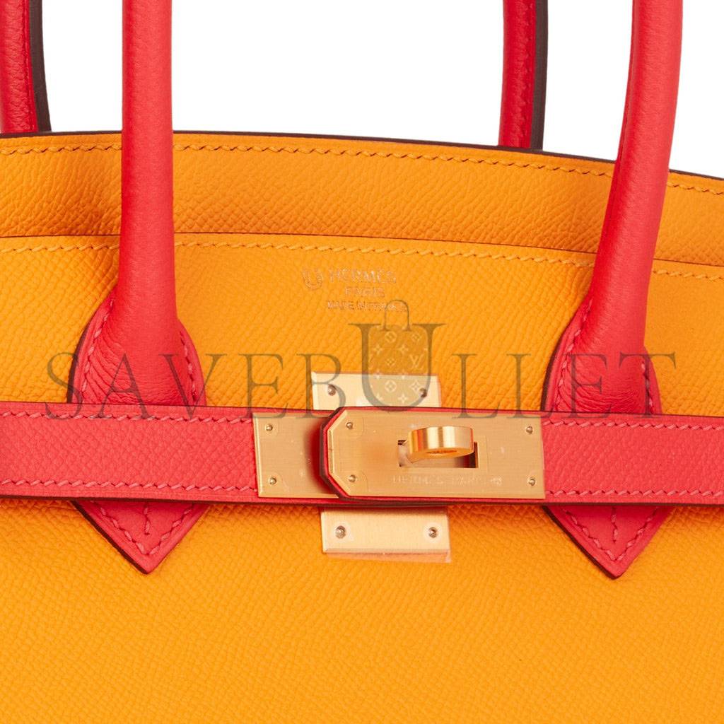 HERMES SPECIAL ORDER (HSS) BIRKIN 30 JAUNE D'OR AND ROSE JAIPUR EPSOM BRUSHED GOLD HARDWARE ( 30cm*22*16cm) HERMES SPECIAL ORDER (HSS) BIRKIN 30 JAUNE D'OR AND ROSE JAIPUR EPSOM BRUSHED GOLD HARDWARE ( 30cm*22*16cm)