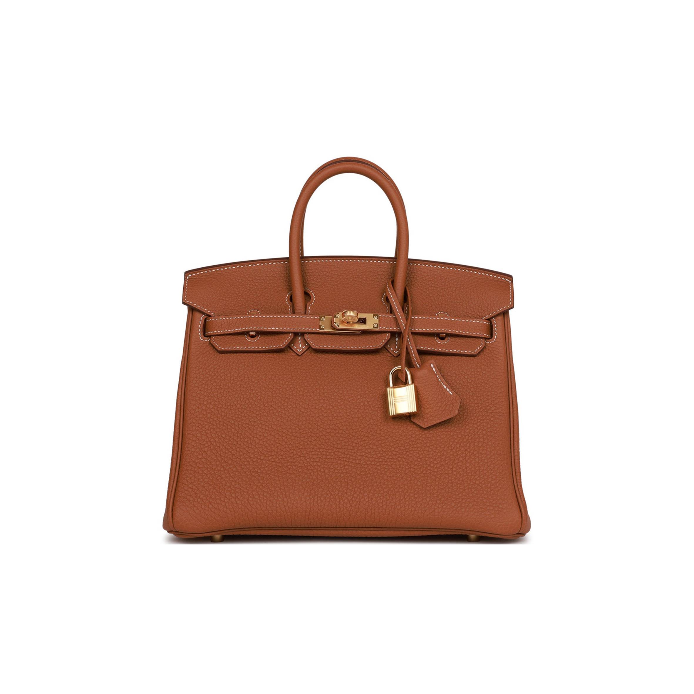 HERMES BIRKIN 25 GOLD TOGO GOLD HARDWARE HANDMADE (25cm) HERMES BIRKIN 25 GOLD TOGO GOLD HARDWARE HANDMADE (25cm)