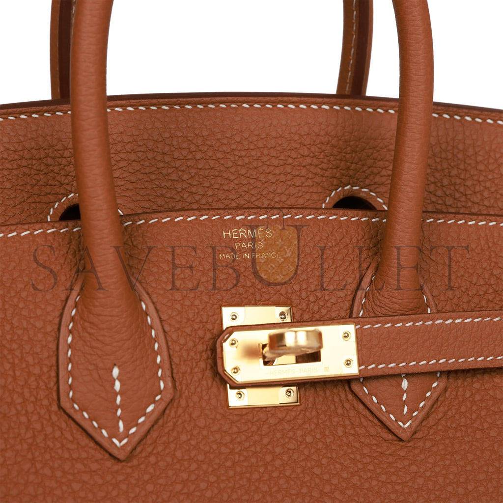 HERMES BIRKIN 25 GOLD TOGO GOLD HARDWARE HANDMADE (25cm) HERMES BIRKIN 25 GOLD TOGO GOLD HARDWARE HANDMADE (25cm)