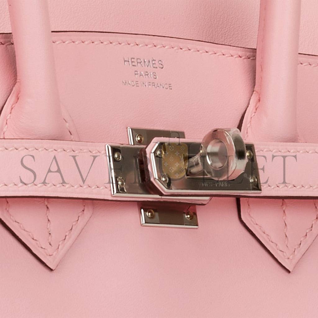 HERMES BIRKIN 25 ROSE SAKURA JONATHAN PALLADIUM HARDWARE HANDMADE (25cm) HERMES BIRKIN 25 ROSE SAKURA JONATHAN PALLADIUM HARDWARE HANDMADE (25cm)