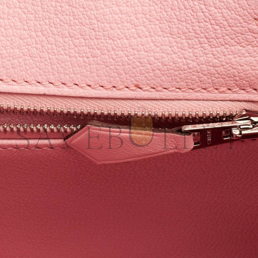 HERMES BIRKIN 25 ROSE SAKURA JONATHAN PALLADIUM HARDWARE HANDMADE (25cm) HERMES BIRKIN 25 ROSE SAKURA JONATHAN PALLADIUM HARDWARE HANDMADE (25cm)