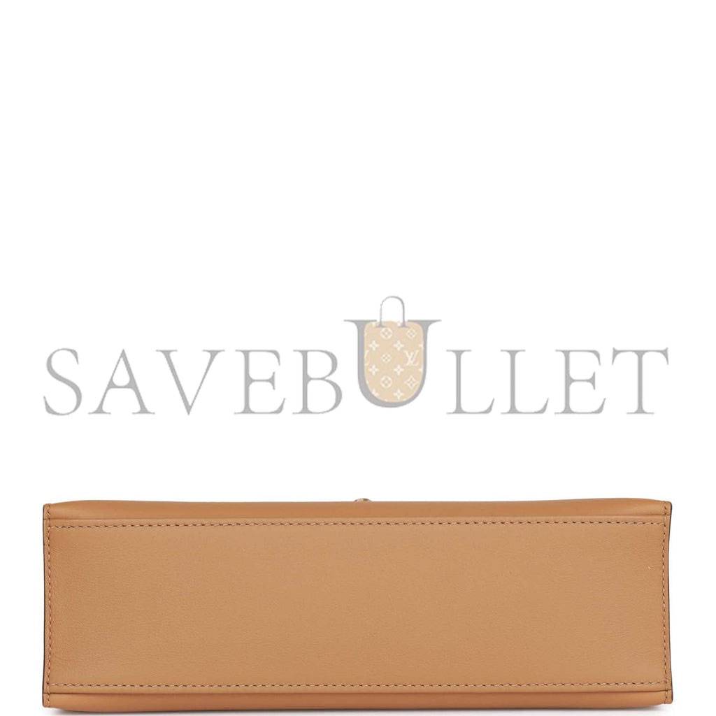 HERMES KELLY POCHETTE BISCUIT SWIFT GOLD HARDWARE (22*12*13cm) HERMES KELLY POCHETTE BISCUIT SWIFT GOLD HARDWARE (22*12*13cm)