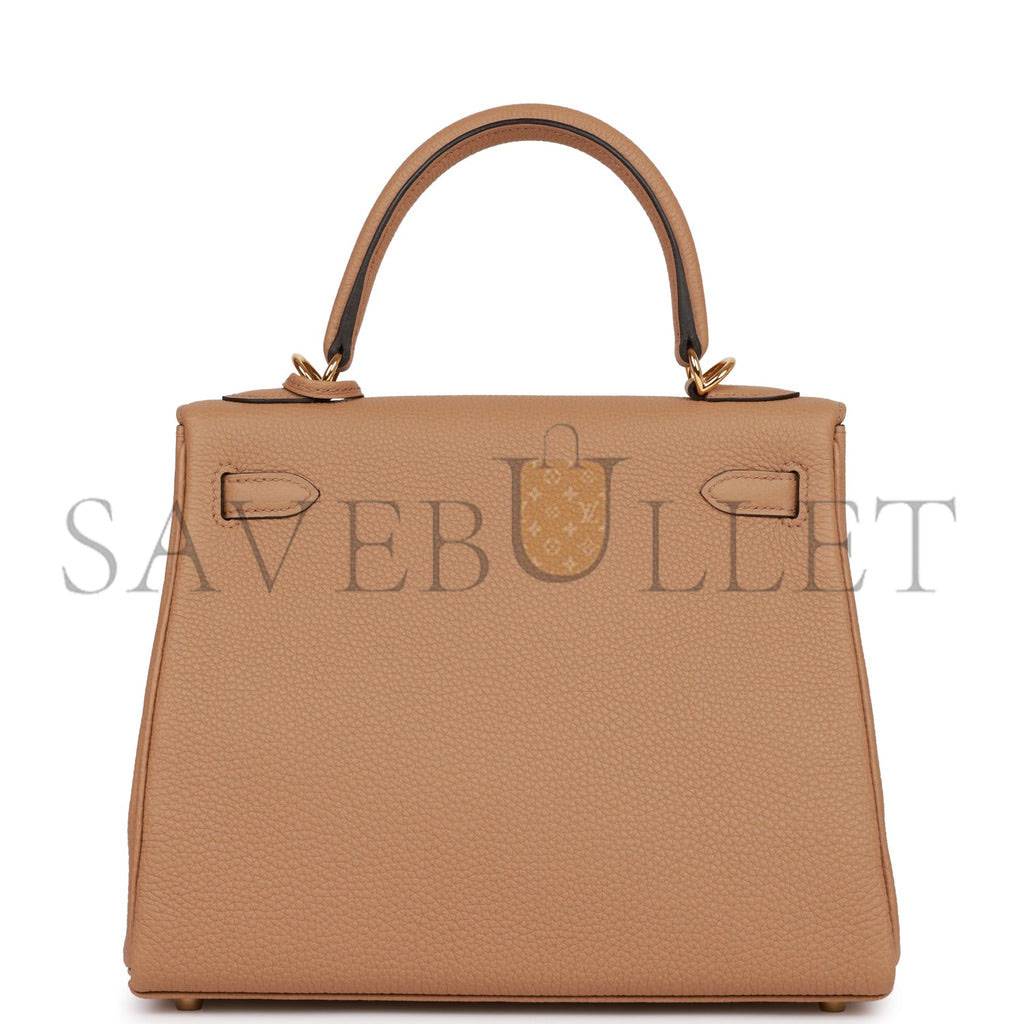 HERMES KELLY RETOURNE 25 CHAI TOGO GOLD HARDWARE HANDMADE (25*17*7cm) HERMES KELLY RETOURNE 25 CHAI TOGO GOLD HARDWARE HANDMADE (25*17*7cm)