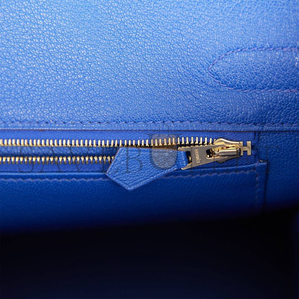 HERMES SPECIAL ORDER (HSS) BIRKIN 30 VERT VERONE AND BLEU ELECTRIC EPSOM BRUSHED GOLD HARDWARE ( 30cm*22*16cm) HERMES SPECIAL ORDER (HSS) BIRKIN 30 VERT VERONE AND BLEU ELECTRIC EPSOM BRUSHED GOLD HARDWARE ( 30cm*22*16cm)