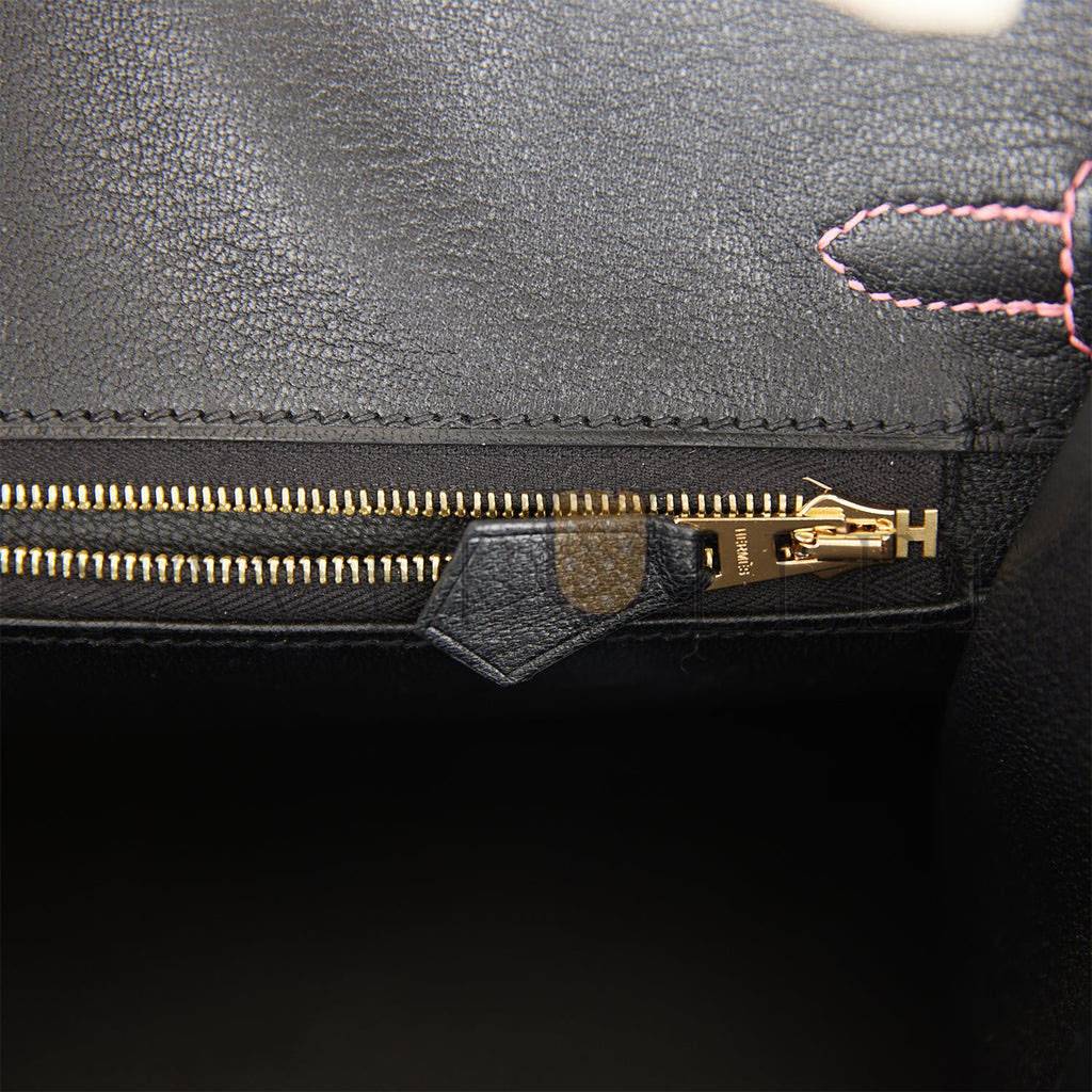 HERMES SPECIAL ORDER (HSS) BIRKIN SELLIER 25 NATA AND BLACK EPSOM ROSE GOLD HARDWARE (25cm) HERMES SPECIAL ORDER (HSS) BIRKIN SELLIER 25 NATA AND BLACK EPSOM ROSE GOLD HARDWARE (25cm)