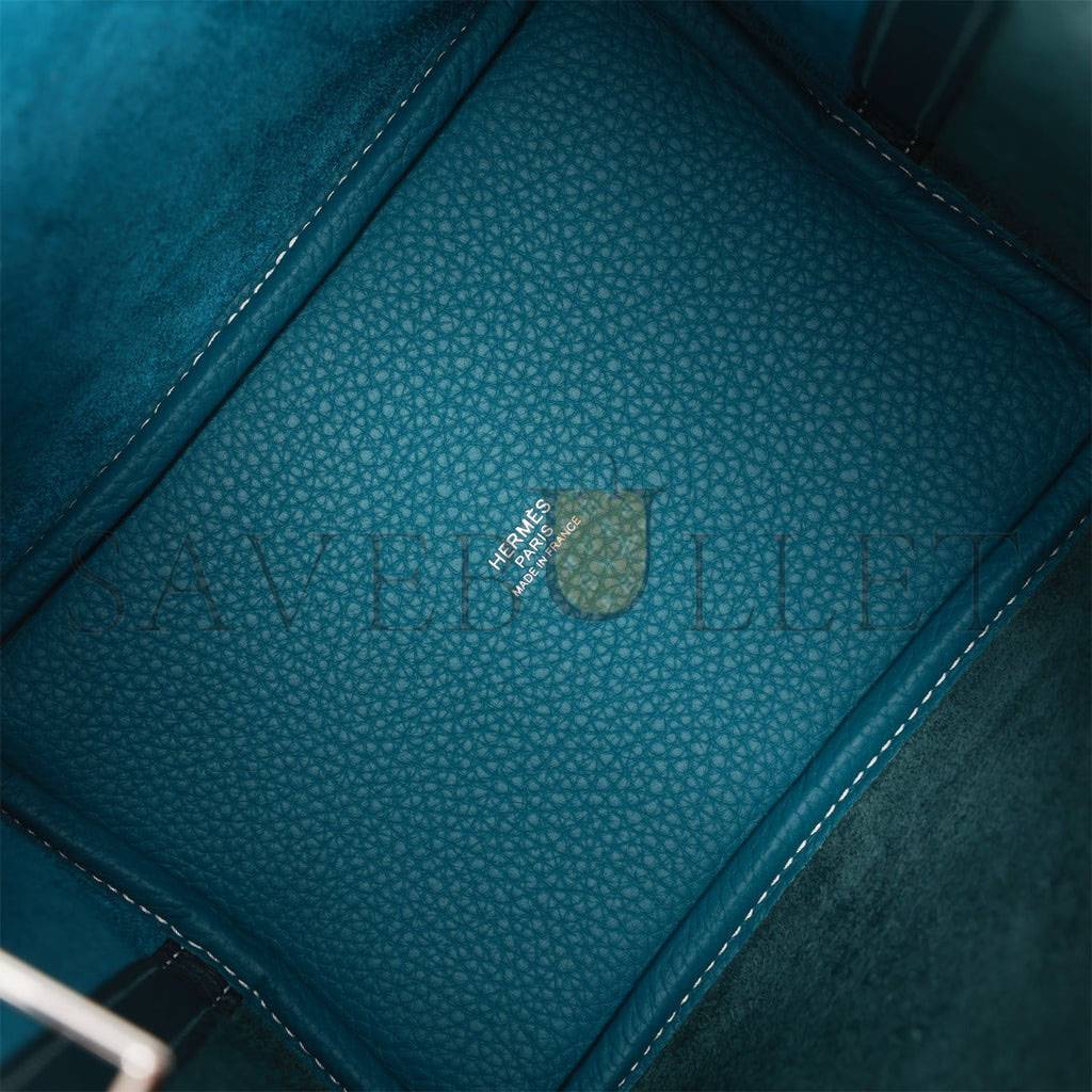 HERMES PICOTIN LOCK 18 CASAQUE VERT CYPRESS AND VERT BOSPHORE PALLADIUM HARDWARE(18*13*18cm) HERMES PICOTIN LOCK 18 CASAQUE VERT CYPRESS AND VERT BOSPHORE PALLADIUM HARDWARE(18*13*18cm)