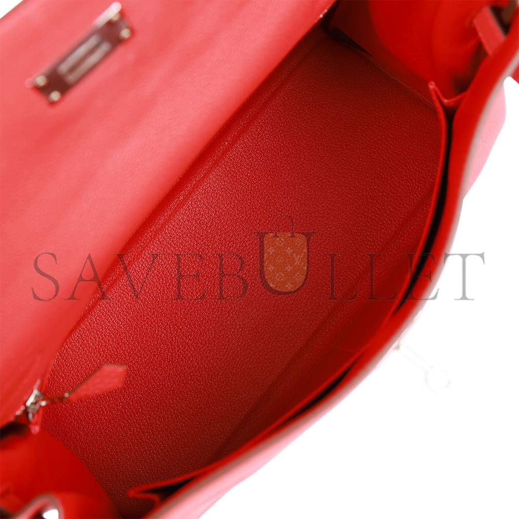 HERMES KELLY RETOURNE 32 GERANIUM TOGO PALLADIUM HARDWARE (32*23*10.5cm) HERMES KELLY RETOURNE 32 GERANIUM TOGO PALLADIUM HARDWARE (32*23*10.5cm)