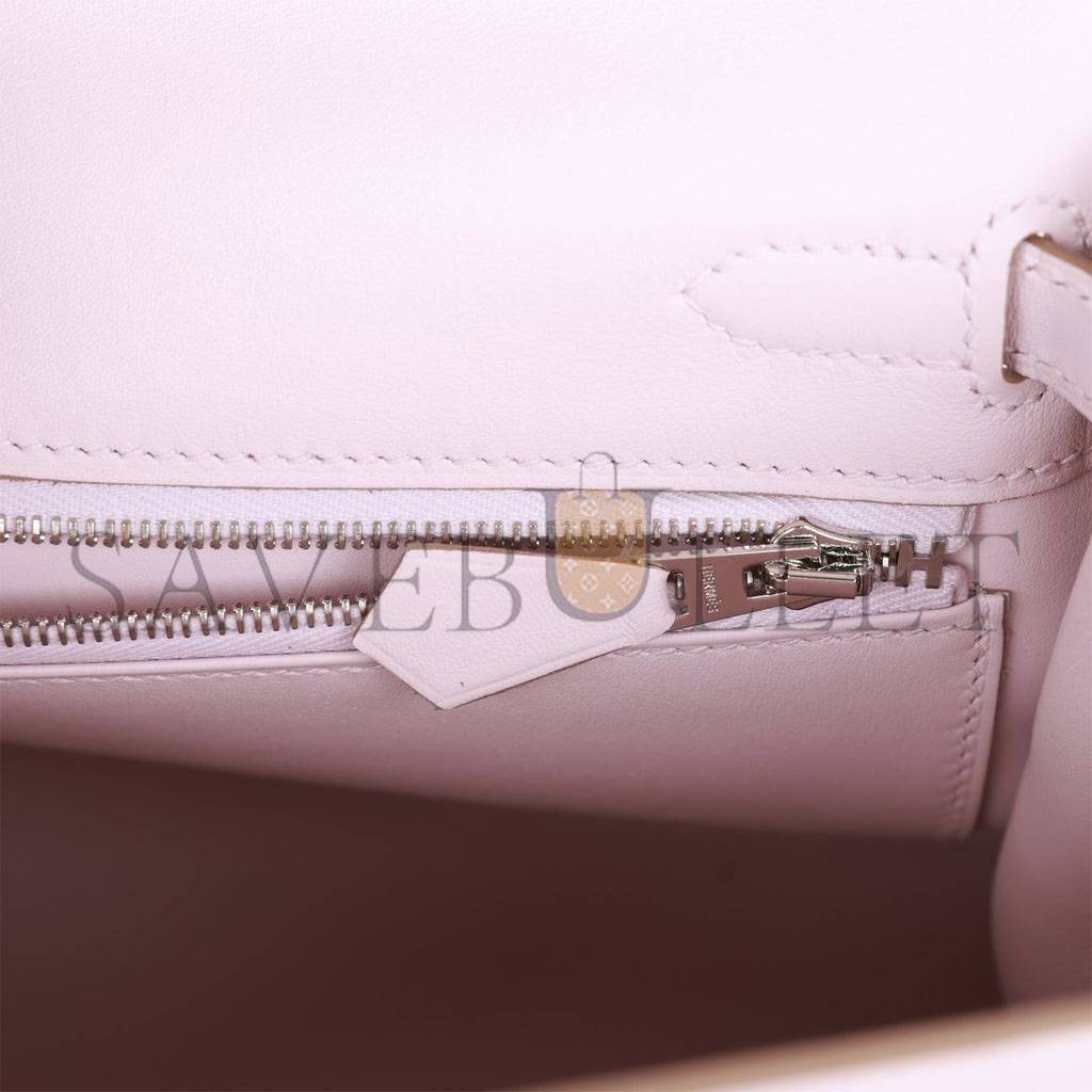 HERMES KELLY RETOURNE 25 MAUVE PALE SWIFT PALLADIUM HARDWARE HANDMADE(25*17*7cm) HERMES KELLY RETOURNE 25 MAUVE PALE SWIFT PALLADIUM HARDWARE HANDMADE(25*17*7cm)