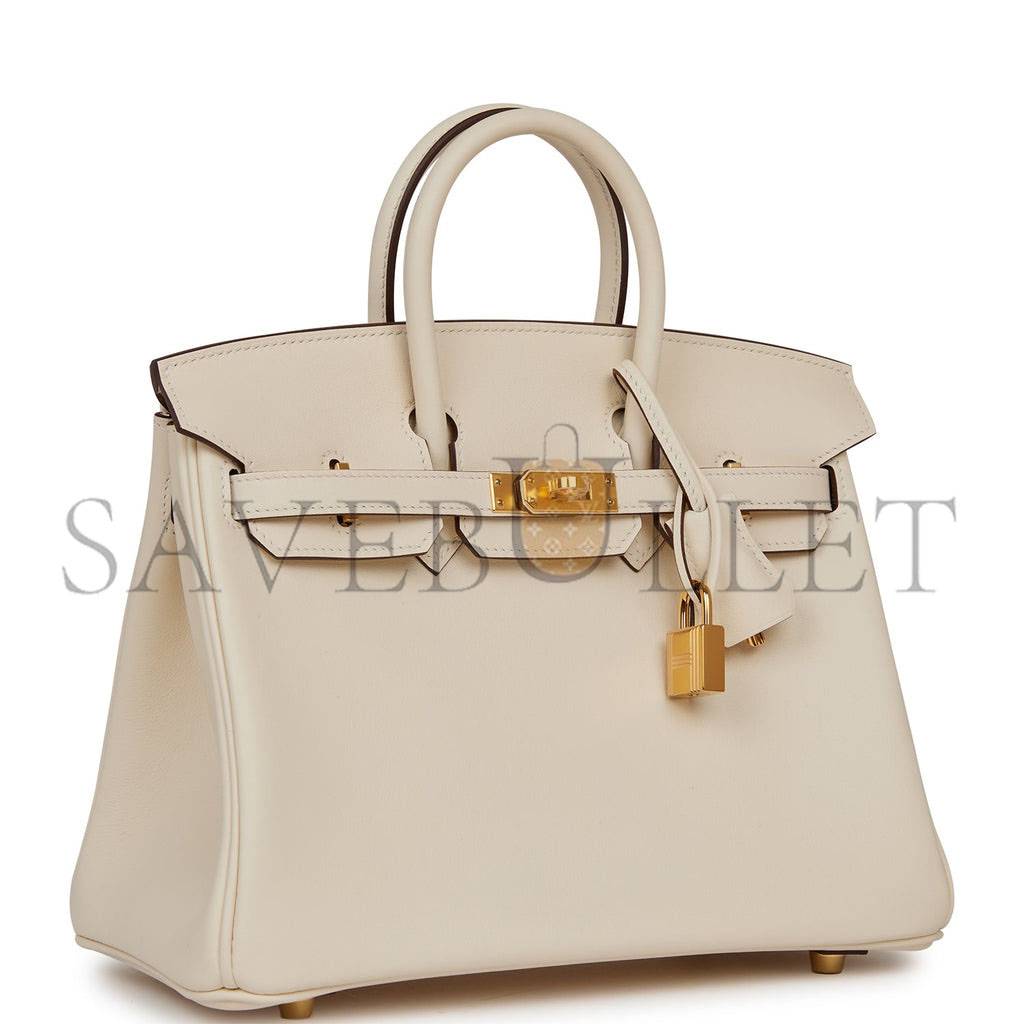 HERMES BIRKIN 25 NATA SWIFT GOLD HARDWARE (25cm) HERMES BIRKIN 25 NATA SWIFT GOLD HARDWARE (25cm)