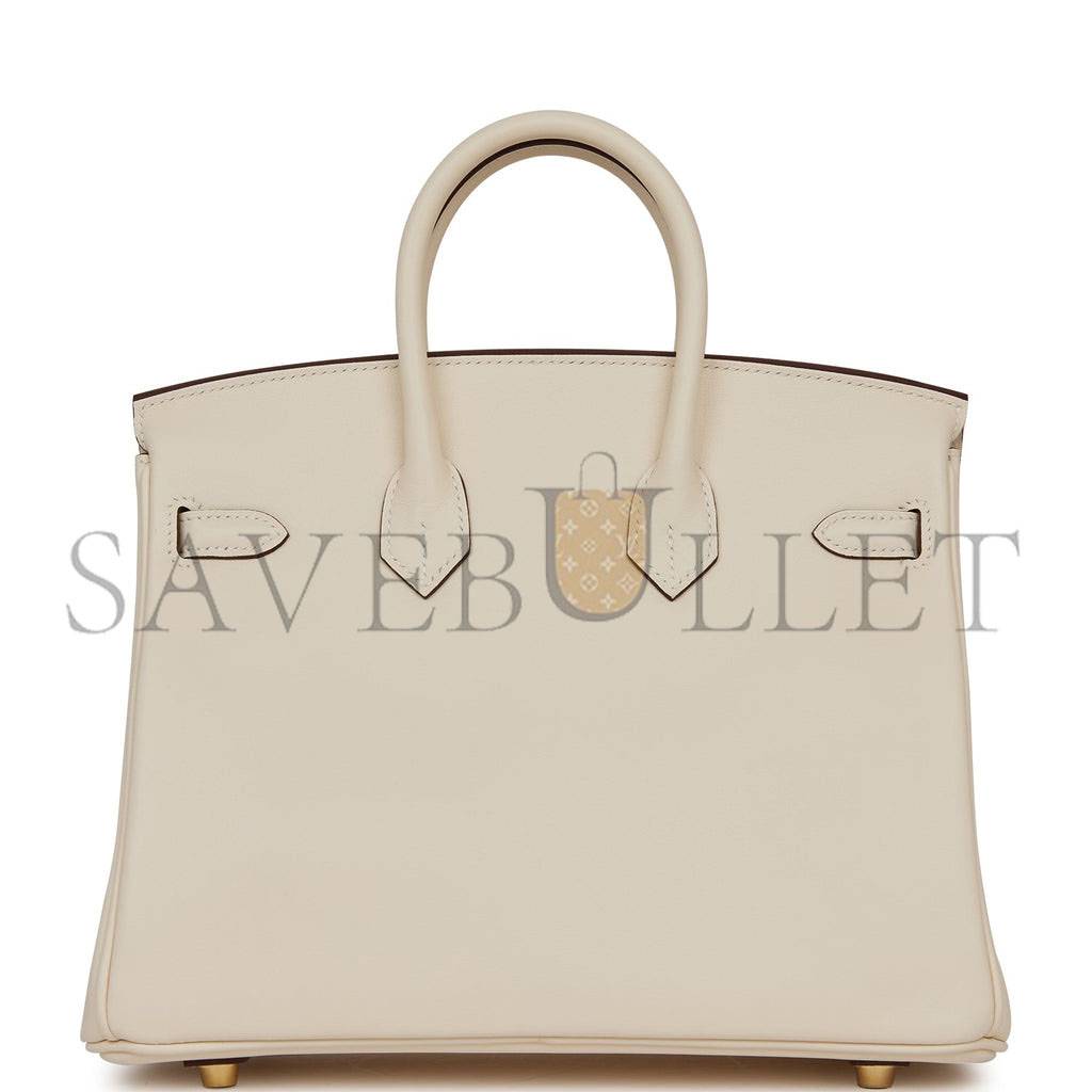 HERMES BIRKIN 25 NATA SWIFT GOLD HARDWARE (25cm) HERMES BIRKIN 25 NATA SWIFT GOLD HARDWARE (25cm)