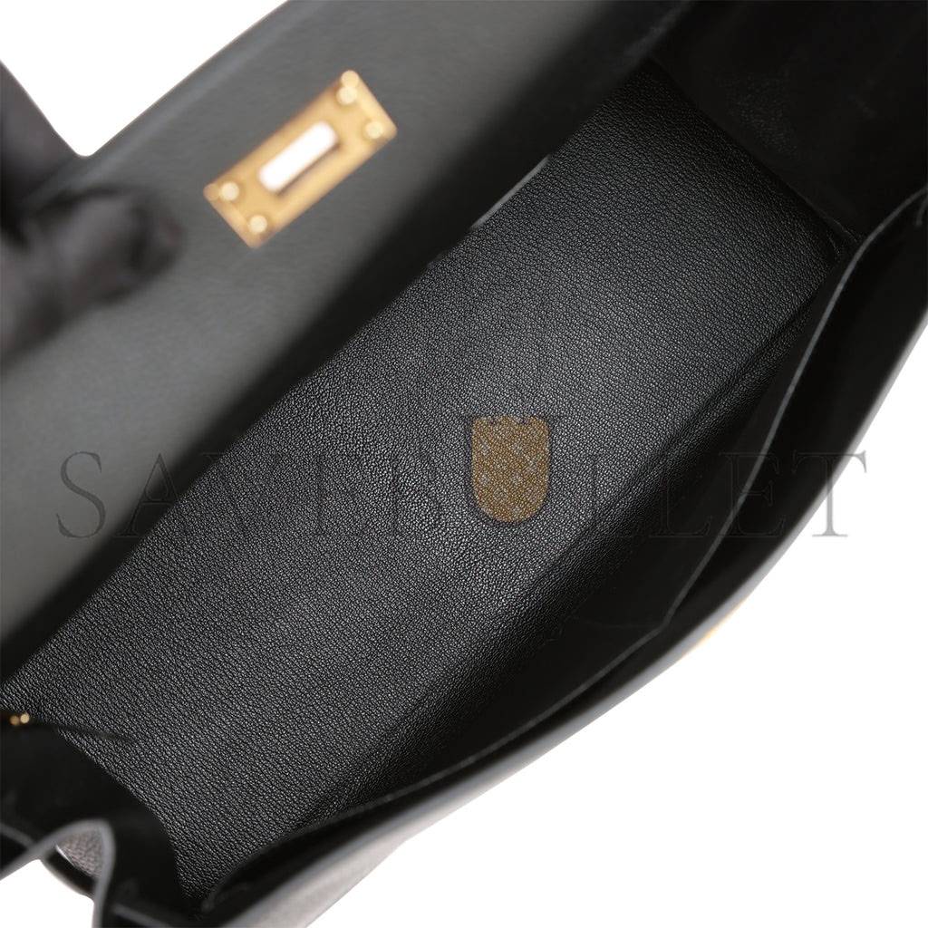 HERMES KELLY RETOURNE 35 BLACK TOGO GOLD HARDWARE (35*24*12cm) HERMES KELLY RETOURNE 35 BLACK TOGO GOLD HARDWARE (35*24*12cm)