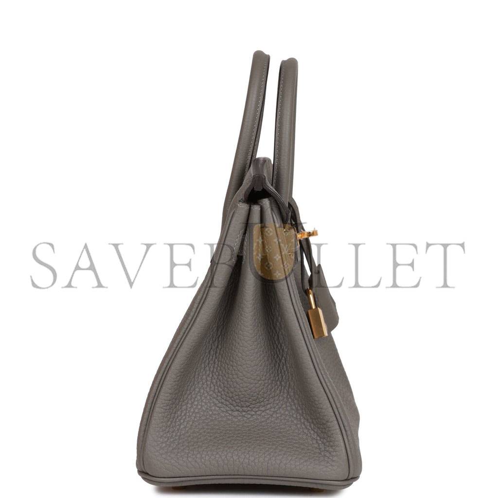 HERMES BIRKIN 25 GRIS MEYER TOGO GOLD HARDWARE HANDMADE (25cm) HERMES BIRKIN 25 GRIS MEYER TOGO GOLD HARDWARE HANDMADE (25cm)