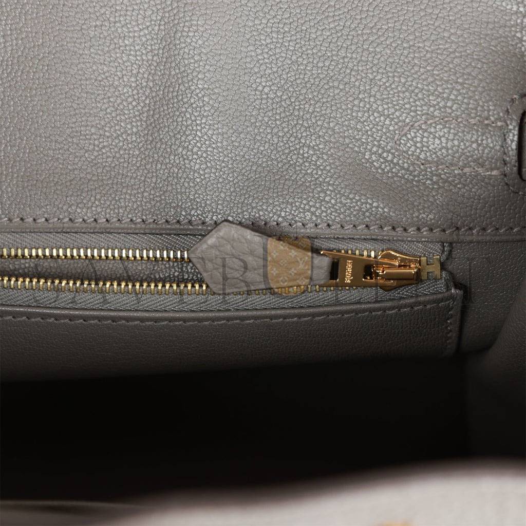HERMES BIRKIN 25 GRIS MEYER TOGO GOLD HARDWARE HANDMADE (25cm) HERMES BIRKIN 25 GRIS MEYER TOGO GOLD HARDWARE HANDMADE (25cm)