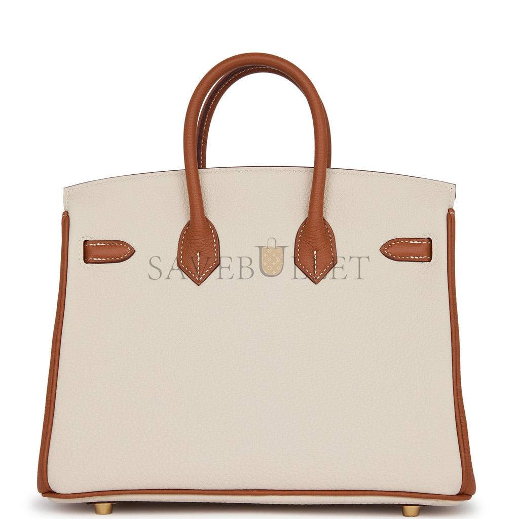 HERMES SPECIAL ORDER (HSS) BIRKIN 25 CRAIE AND GOLD TOGO BRUSHED GOLD HARDWARE HANDMADE (25cm) HERMES SPECIAL ORDER (HSS) BIRKIN 25 CRAIE AND GOLD TOGO BRUSHED GOLD HARDWARE HANDMADE (25cm)