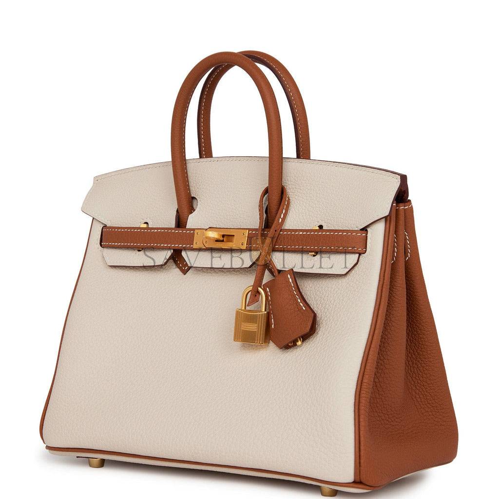 HERMES SPECIAL ORDER (HSS) BIRKIN 25 CRAIE AND GOLD TOGO BRUSHED GOLD HARDWARE HANDMADE (25cm) HERMES SPECIAL ORDER (HSS) BIRKIN 25 CRAIE AND GOLD TOGO BRUSHED GOLD HARDWARE HANDMADE (25cm)