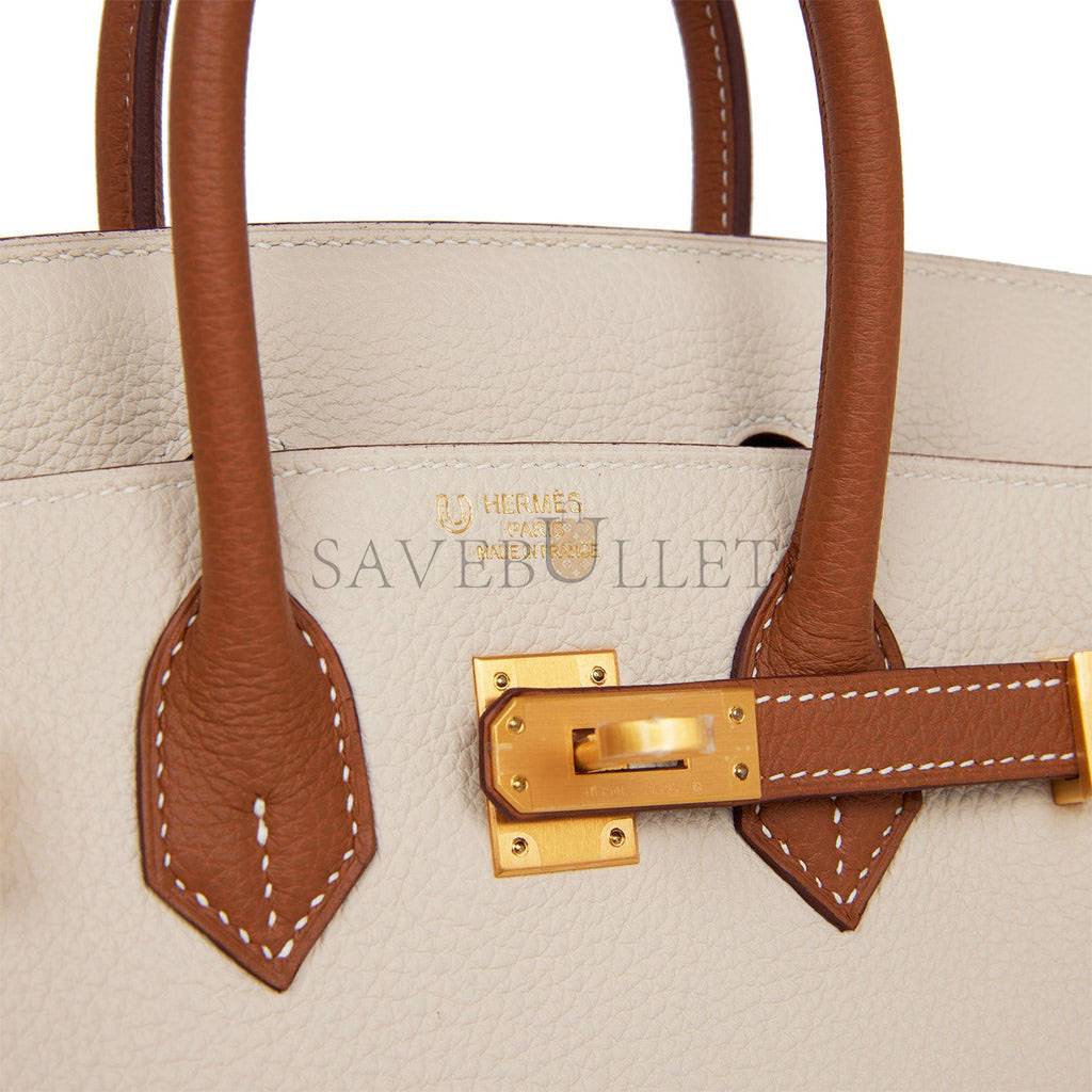 HERMES SPECIAL ORDER (HSS) BIRKIN 25 CRAIE AND GOLD TOGO BRUSHED GOLD HARDWARE HANDMADE (25cm) HERMES SPECIAL ORDER (HSS) BIRKIN 25 CRAIE AND GOLD TOGO BRUSHED GOLD HARDWARE HANDMADE (25cm)
