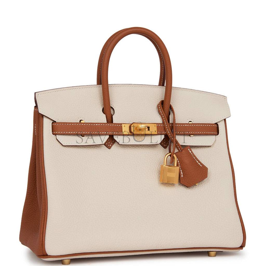 HERMES SPECIAL ORDER (HSS) BIRKIN 25 CRAIE AND GOLD TOGO BRUSHED GOLD HARDWARE HANDMADE (25cm) HERMES SPECIAL ORDER (HSS) BIRKIN 25 CRAIE AND GOLD TOGO BRUSHED GOLD HARDWARE HANDMADE (25cm)