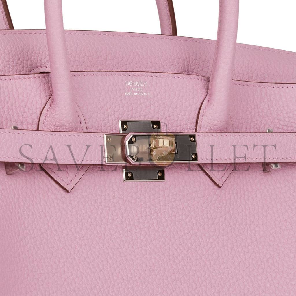 HERMES BIRKIN 30 MAUVE SYLVESTRE CLEMENCE PALLADIUM HARDWARE (30cm) HERMES BIRKIN 30 MAUVE SYLVESTRE CLEMENCE PALLADIUM HARDWARE (30cm)