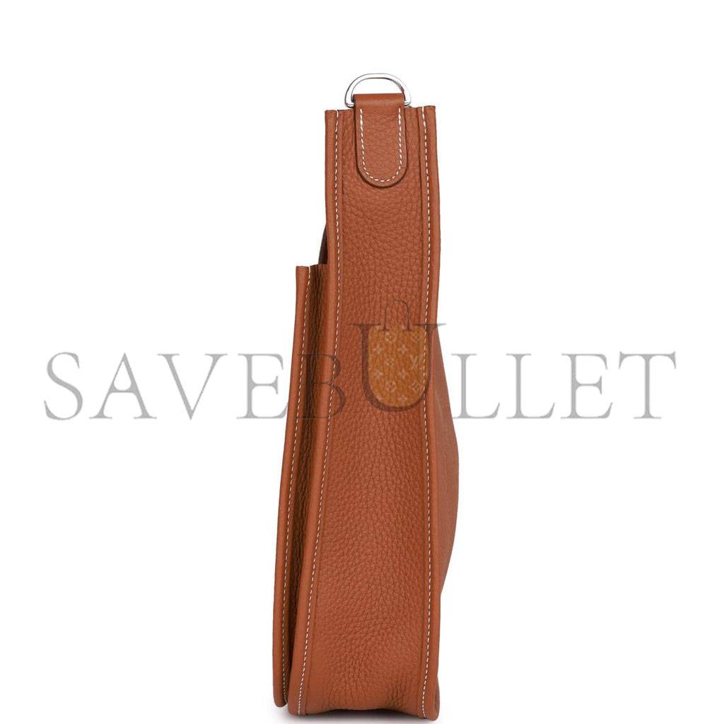 HERMES EVELYNE III PM GOLD CLEMENCE PALLADIUM HARDWARE (29*30*7cm) HERMES EVELYNE III PM GOLD CLEMENCE PALLADIUM HARDWARE (29*30*7cm)